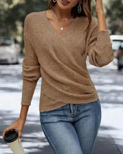 Eleganter, lässiger Damen-Strickpullover, langärmlig, warm, ideal für Frühling und Herbst, koreanischer Stil, modisches Oberteil für die Feiertage 