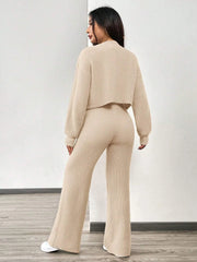 Ultraweiches Strickset für Damen – Gemütlicher Komfort und Stil für Herbst und Winter 