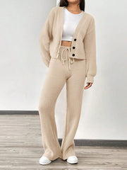 Ultraweiches Strickset für Damen – Gemütlicher Komfort und Stil für Herbst und Winter 